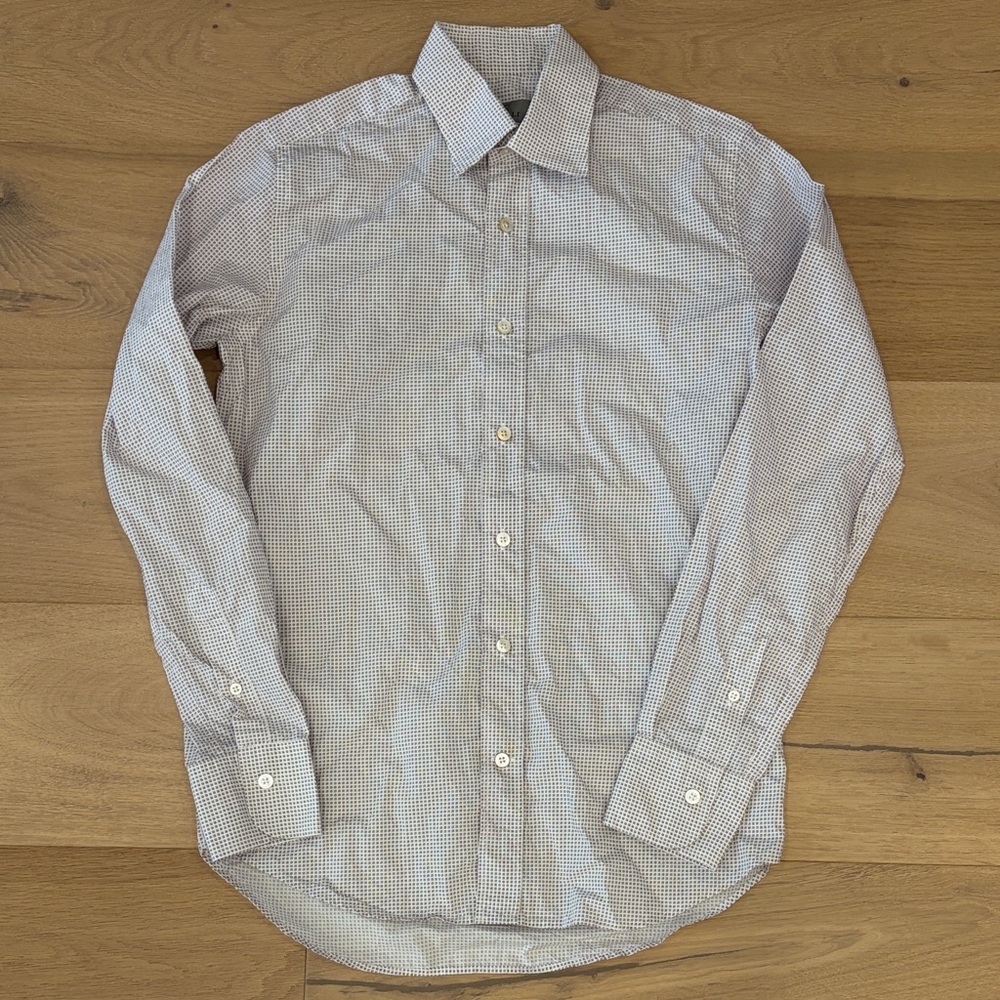 Canali Men's Elegant Checkered Dress Shirt